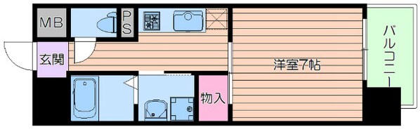 江坂駅 徒歩5分 3階の物件間取画像